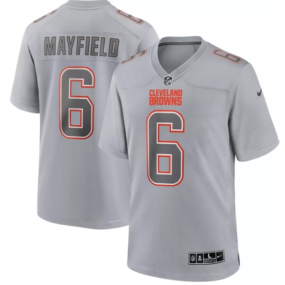 Nike Other - NFL Cleveland Browns Baker Mayfield #6 Alternate Game Large Gray Nike Jersey